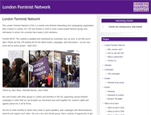 Tablet Screenshot of londonfeministnetwork.org.uk